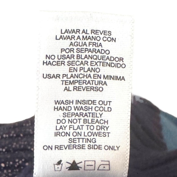 🍀Narcisco Rodriguez Pullover Sweater Blue Silver Open Knit Cotton Blend Small - Picture 8 of 10